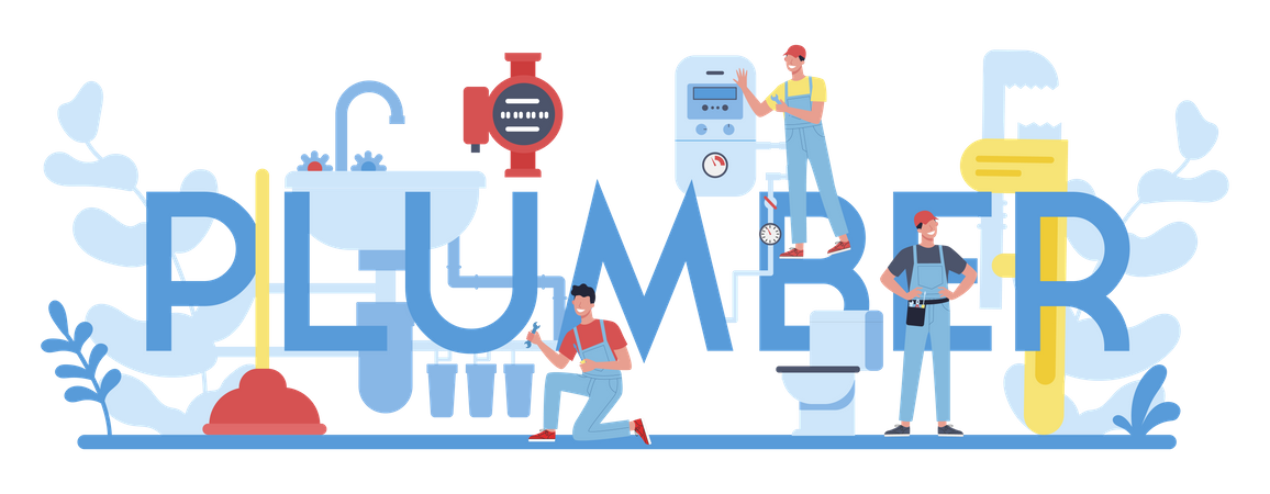 Plumbing service  Illustration