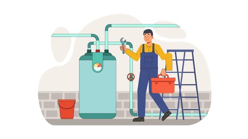 Plumbing Services  Illustration