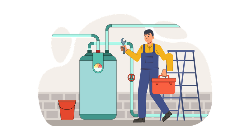 Plumbing Services  Illustration