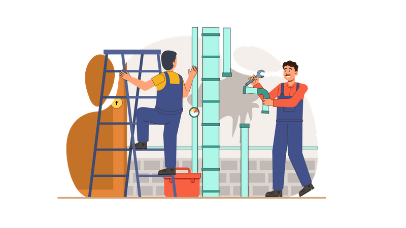 Plumbing Services  Illustration