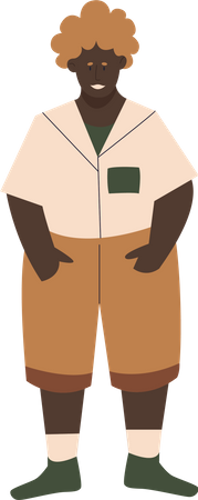 Plus Size Man  Illustration