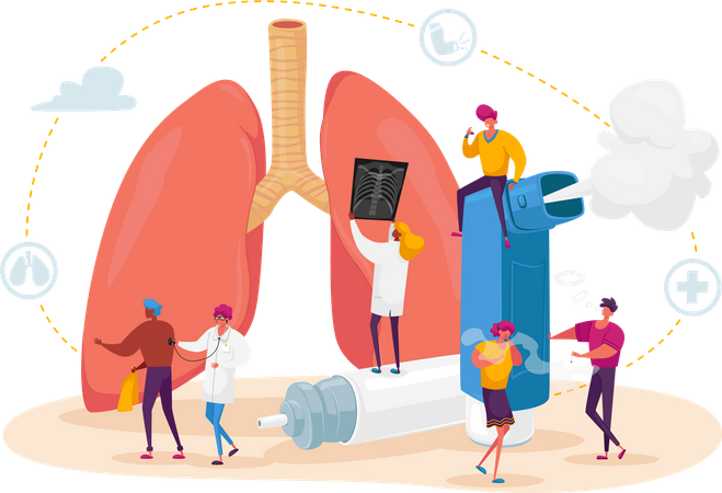 Pneumologie et asthme  Illustration