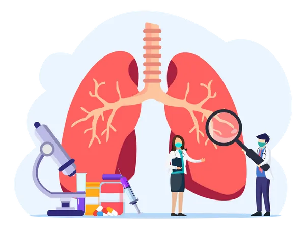 Traitement de pneumologie  Illustration