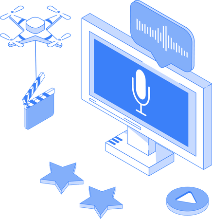 Podcast app and review  Illustration