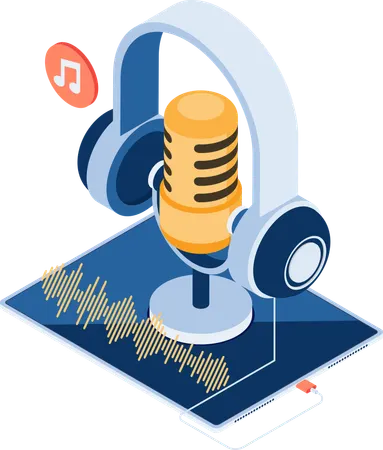Podcast app  Illustration