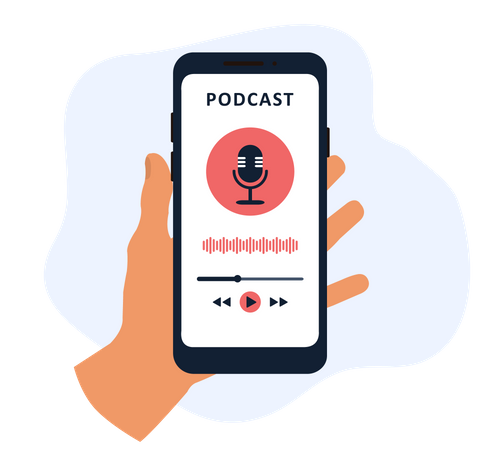 Podcast app  Illustration