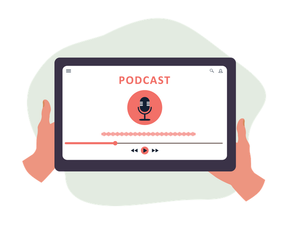 Podcast app  Illustration