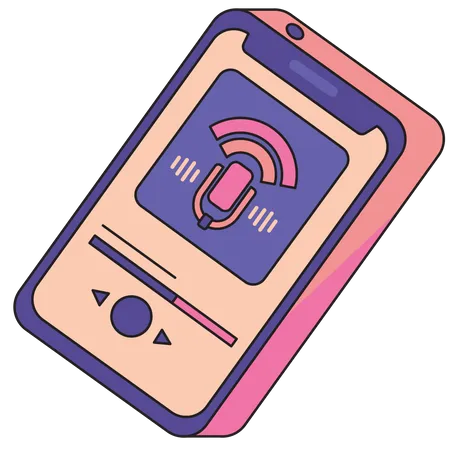 Podcast App  Illustration