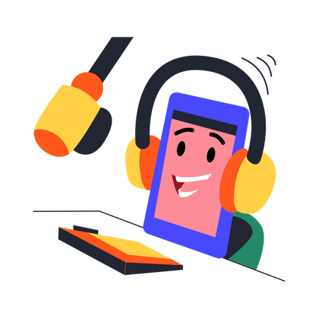 Podcast app  Illustration