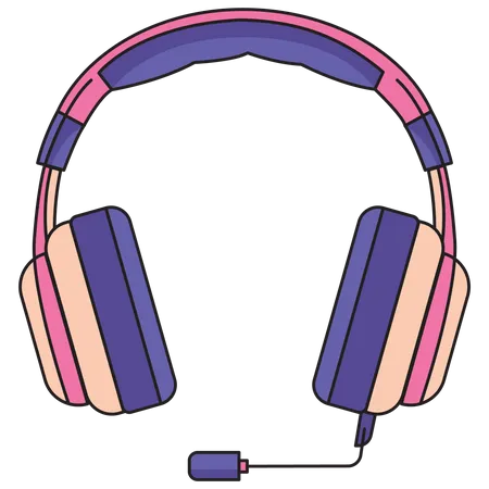 Auriculares para podcasts  Ilustración