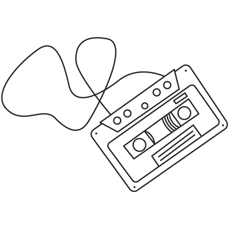 Cassette de podcast  Illustration