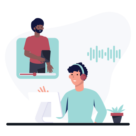 Podcast Conversation  Illustration