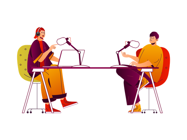 Podcast  Ilustración