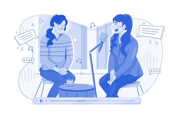 Podcast Interview  Illustration