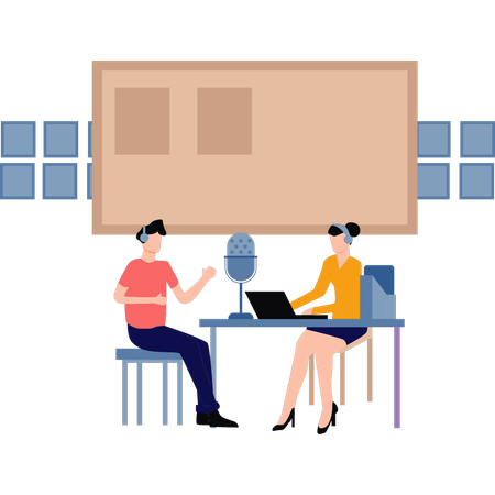 Podcast interview  Illustration