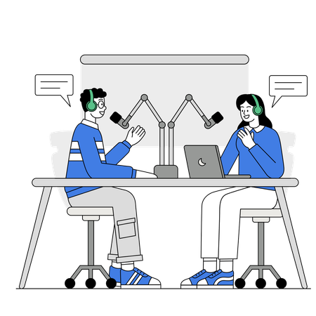 Podcast interview  Illustration