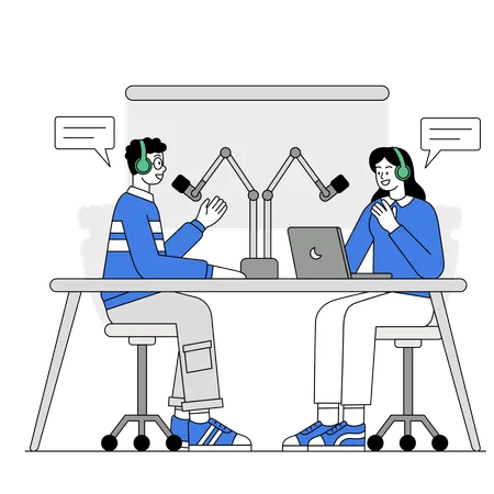 Podcast interview  Illustration