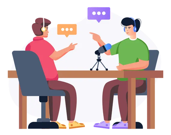 Podcast Interview  Illustration