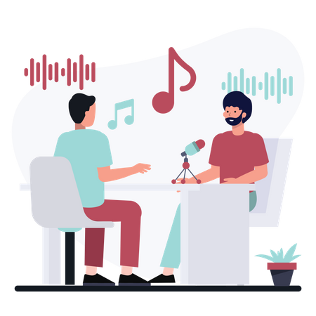 Podcast Interview  Illustration