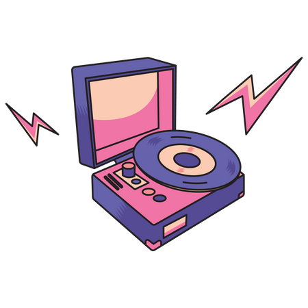 Podcast Loop tone Player  Illustration