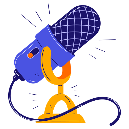 Podcast Mic  Illustration
