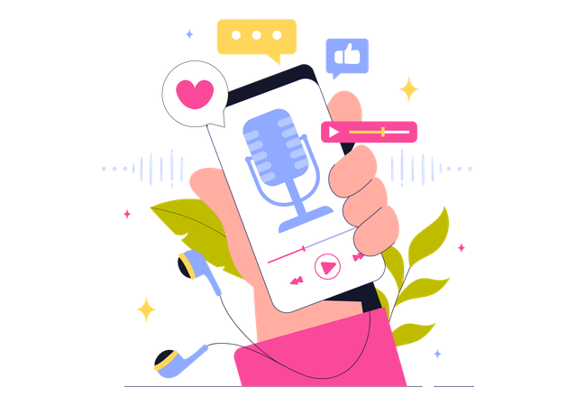 Podcast-Musik  Illustration