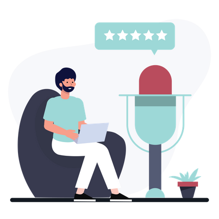 Podcast Rating  Illustration