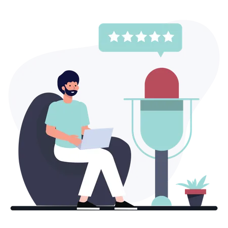 Podcast Rating  Illustration