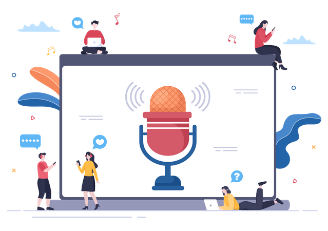 Podcast Show  Illustration