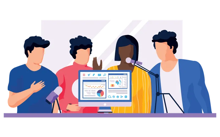 Podcasting  Illustration