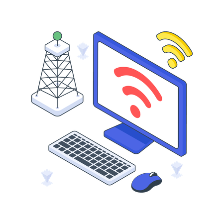 Borne wifi  Illustration