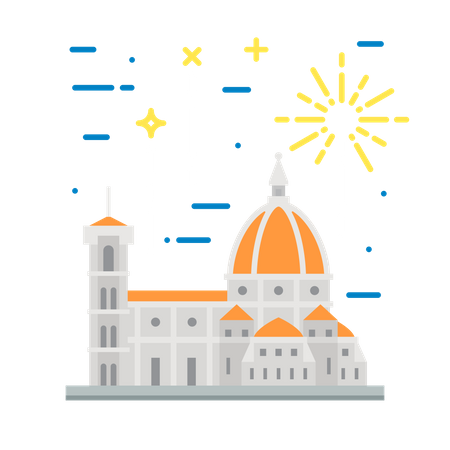 Point de repère de l'Italie  Illustration