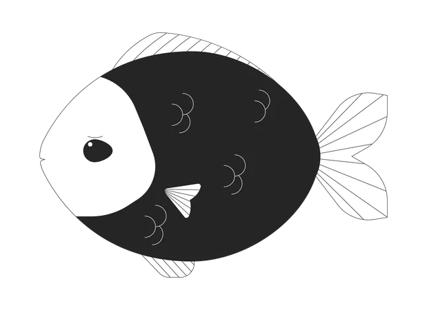 Poisson triste  Illustration