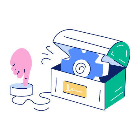 Poitrine ouverte  Illustration