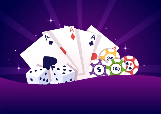 Casino Board Illustration - Free Download Sports & Games Illustrations | IconScout