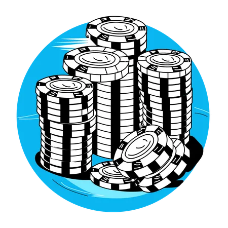 Poker Chips  Illustration