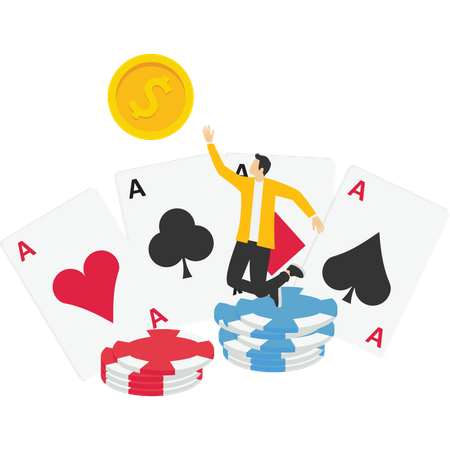 Poker Game  Illustration