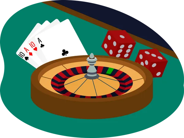 Poker Game Illustration