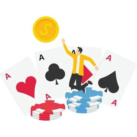 Poker Game  Illustration