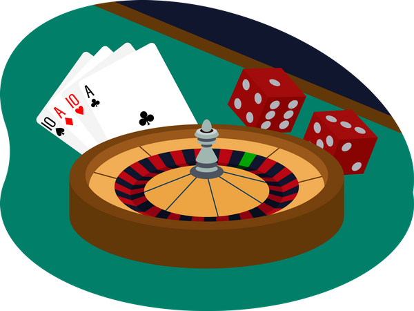 Poker Game  Illustration