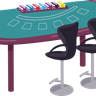 illustration for poker table