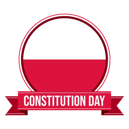 Poland constitution day  Illustration