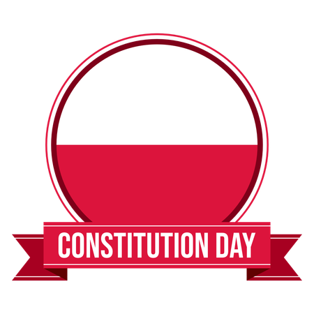 Poland constitution day  Illustration