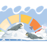 polar seal illustration svg