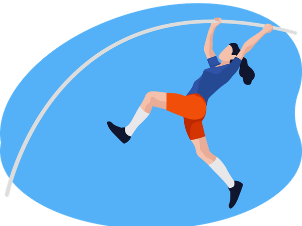 Pole vault  Illustration