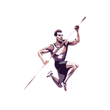 Pole Vault  Illustration