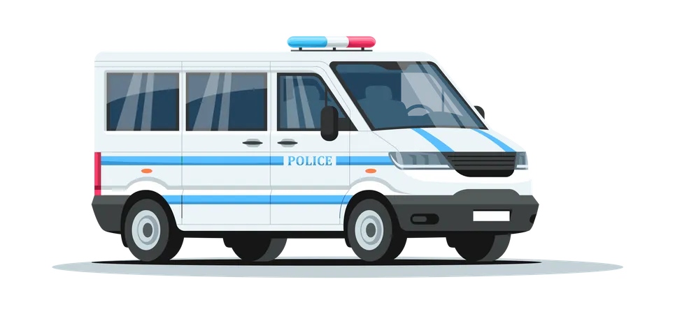 Police armored truck  Illustration