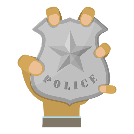 Police badge  Illustration