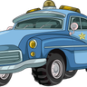 illustration police car