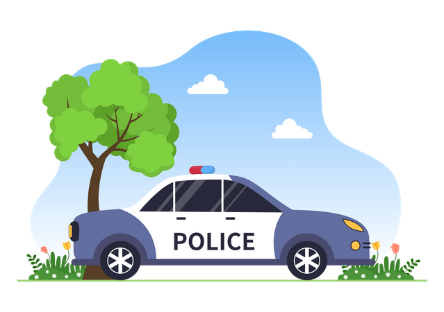 Police car  Illustration